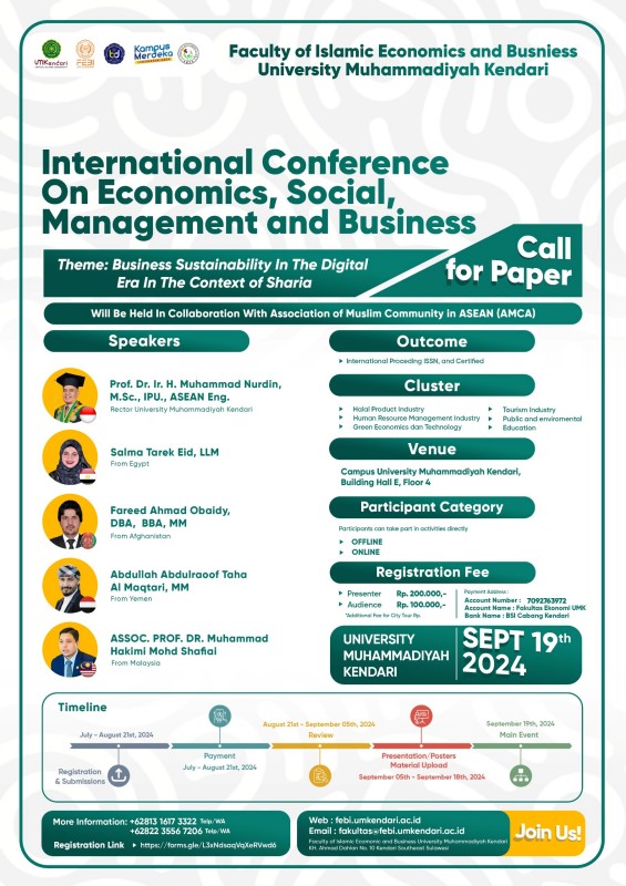 					View Vol. 4 No. 1 (2025): International Conference on Economics, Social, Management and Business 2024
				
